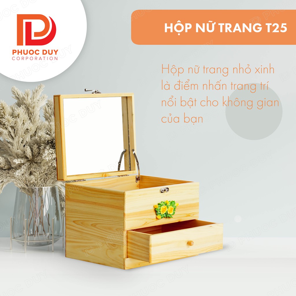 Tủ mini để bàn đa năng - Tủ nữ trang mỹ phẩm T25