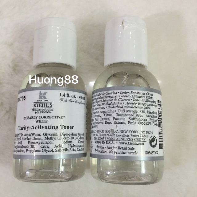 Toner trắng da Kiehl's Clearly Corrective White 40ml