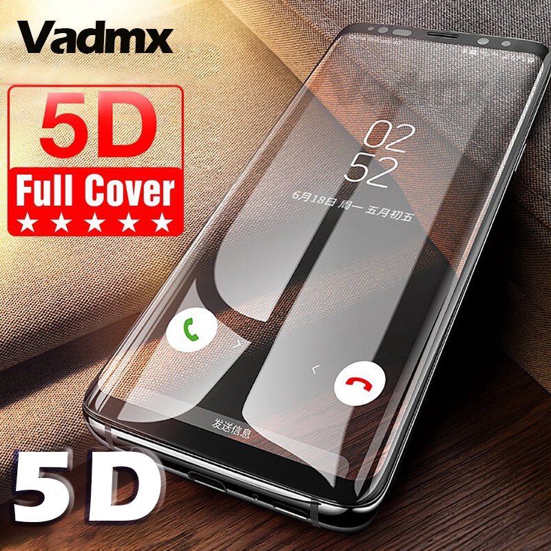 5D Full Cover Glass Samsung Galaxy S20 Plus Ultra Note 10 9 8 S9 S8 Plus S7 S6 Edge Plus A51 A71 A30S A50S A11 Tempered Glass