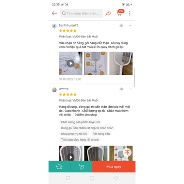 (Bảo hành 12 tháng)Vợt bắt muỗi kiêm đèn bắt muỗi asialighting VM06