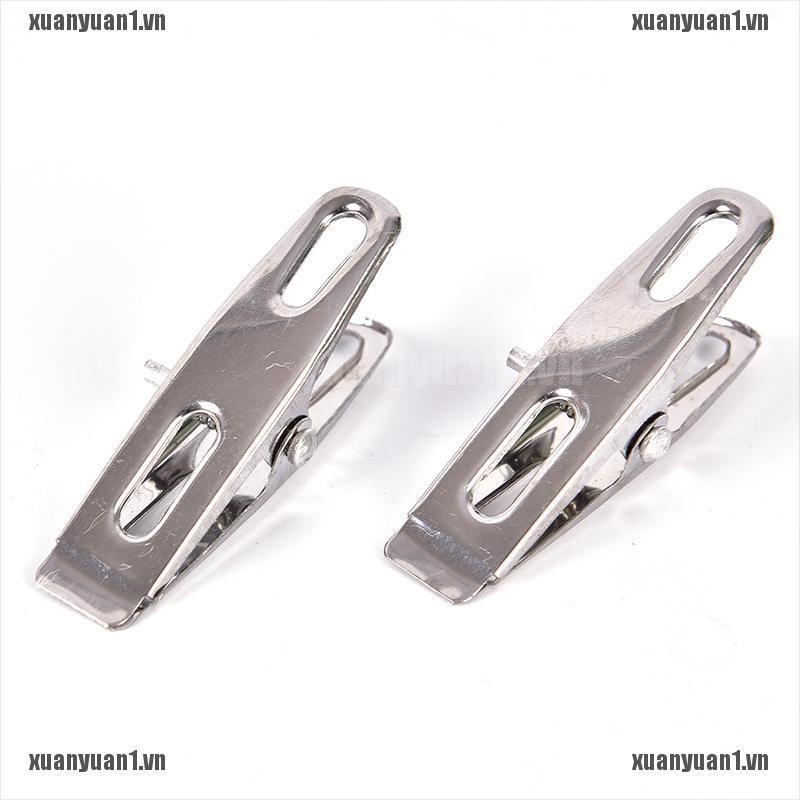 1 [XUANYUAN1] 20 Kẹp Kim Loại Không Gỉ Phơi Quần Áo