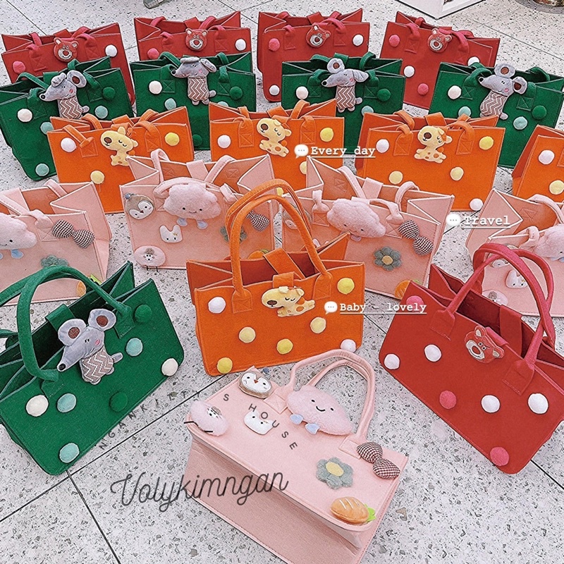 Túi nỉ cục bông