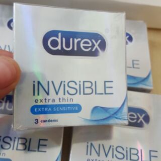 Bao Cao Su ÔM SÁT SIÊU MỎNG Durex Invisible - 3 cái