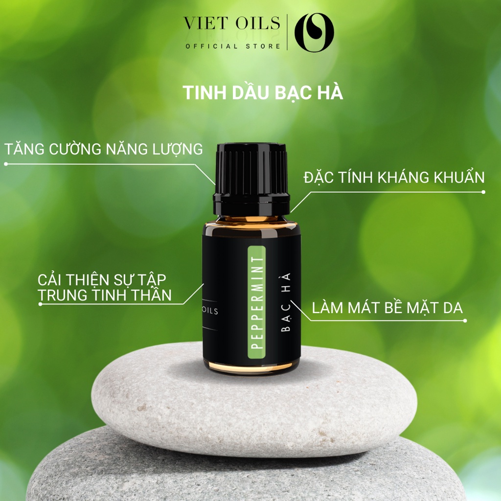 Tinh dầu bạc hà VIETOILS 10ml nhập khẩu từ Ấn Độ