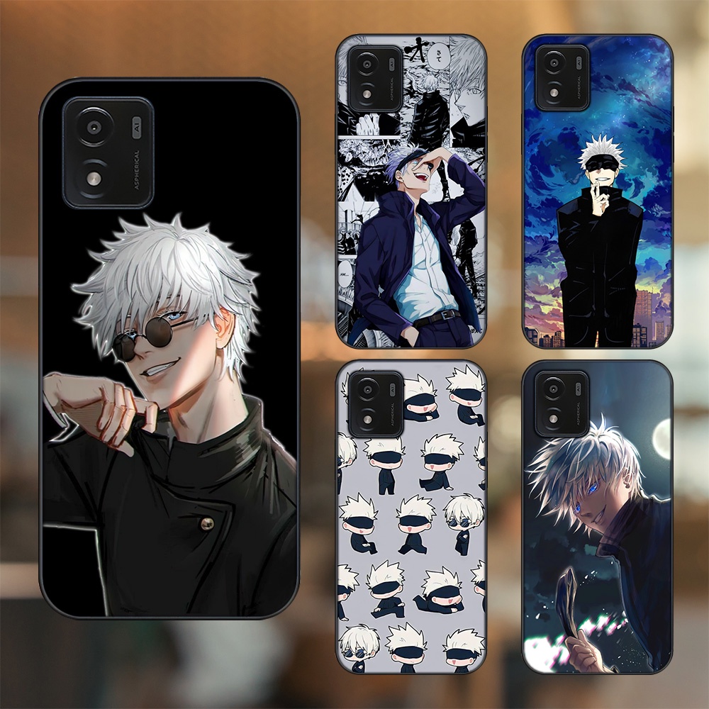 Ốp lưng Vivo Y01 viền đen in hình Satoru Jujutsu Kaisen