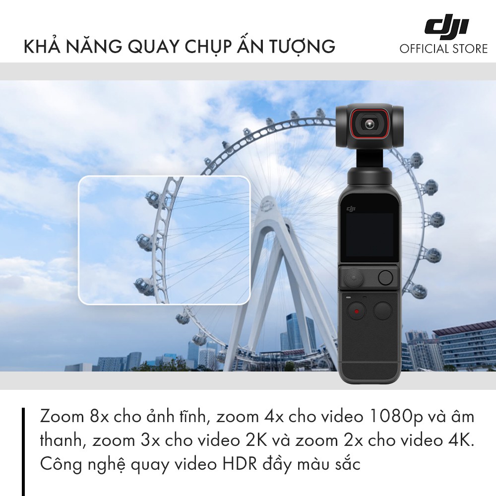 Máy quay phim dji osmo pocket 2 chống rung 4k 60fps - hàng chính hãng - ảnh sản phẩm 4