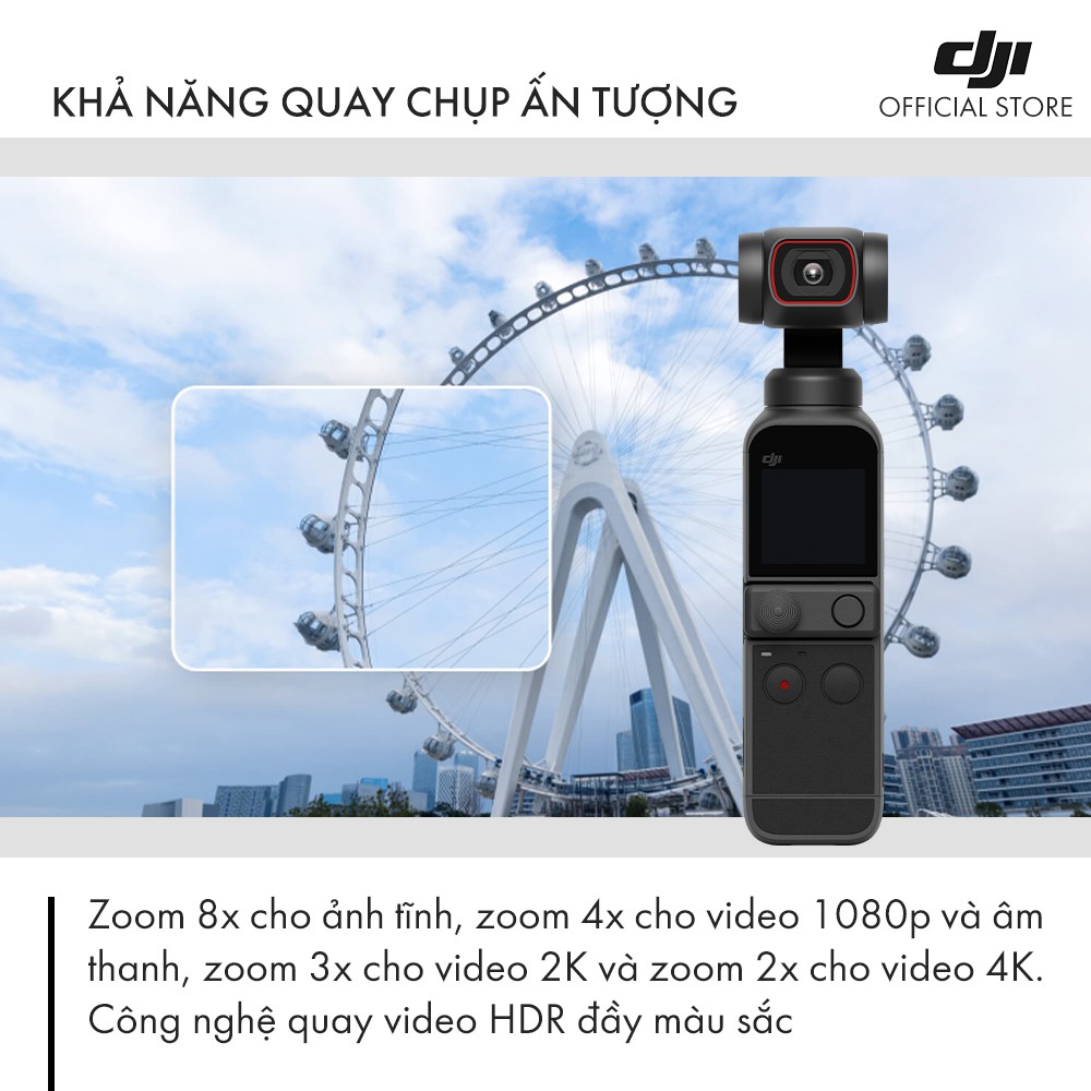 Máy quay phim DJI Osmo Pocket 2 Chống Rung 4K 60fps - Hàng chính hãng - Bảo hành 12 tháng