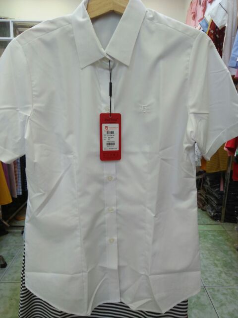 Áo trắng Thái Hòa tay ngắn N047-01