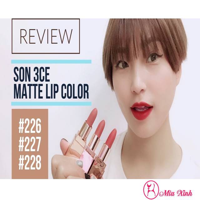 SON LILY MAYMAC 2018 [3CE]3CE Stylenanda Lip Color