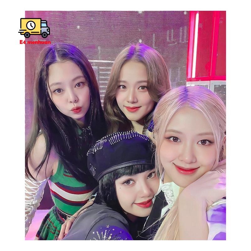 Bộ tranh đính đá tự làm hình nhóm nhạc Blackpink trang trí phòng ngủ