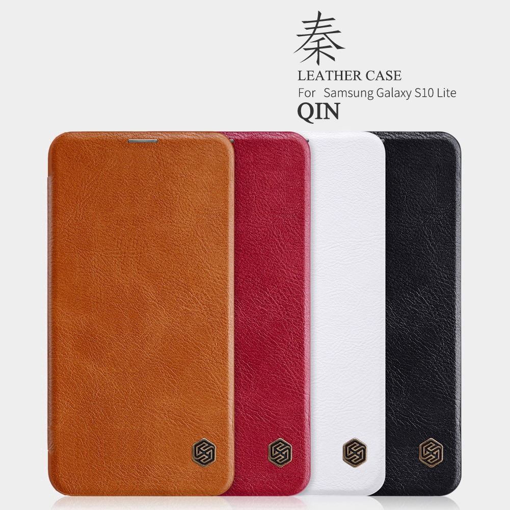 Bao da PU điện thoại NILLKIN có ngăn đựng thẻ cho Samsung Galaxy S10E S10 Lite