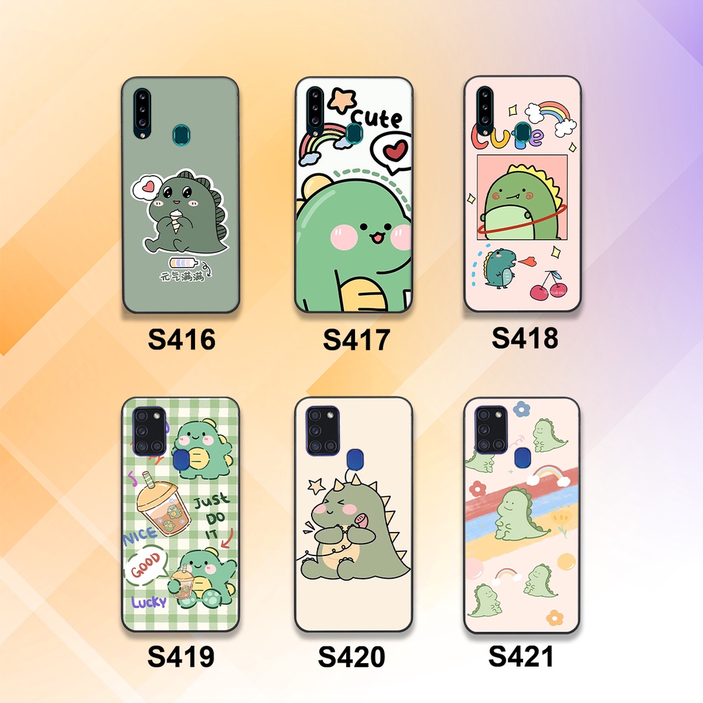 Ốp lưng Samsung Galaxy A20S - A21S in hình khủng long cute