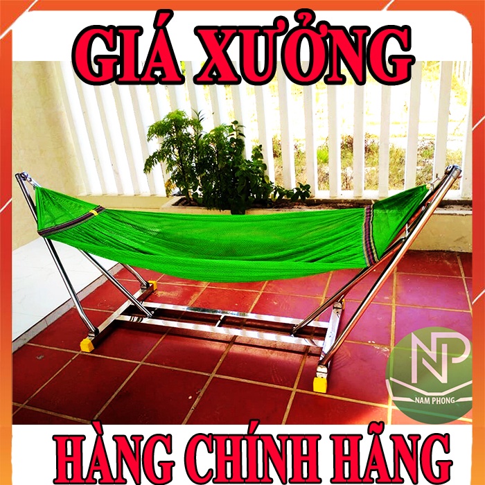  Võng xếp inox khung vuông chính hãng giá rẻ lưới cỡ lớn bảo hành 2 năm | BigBuy360 - bigbuy360.vn
