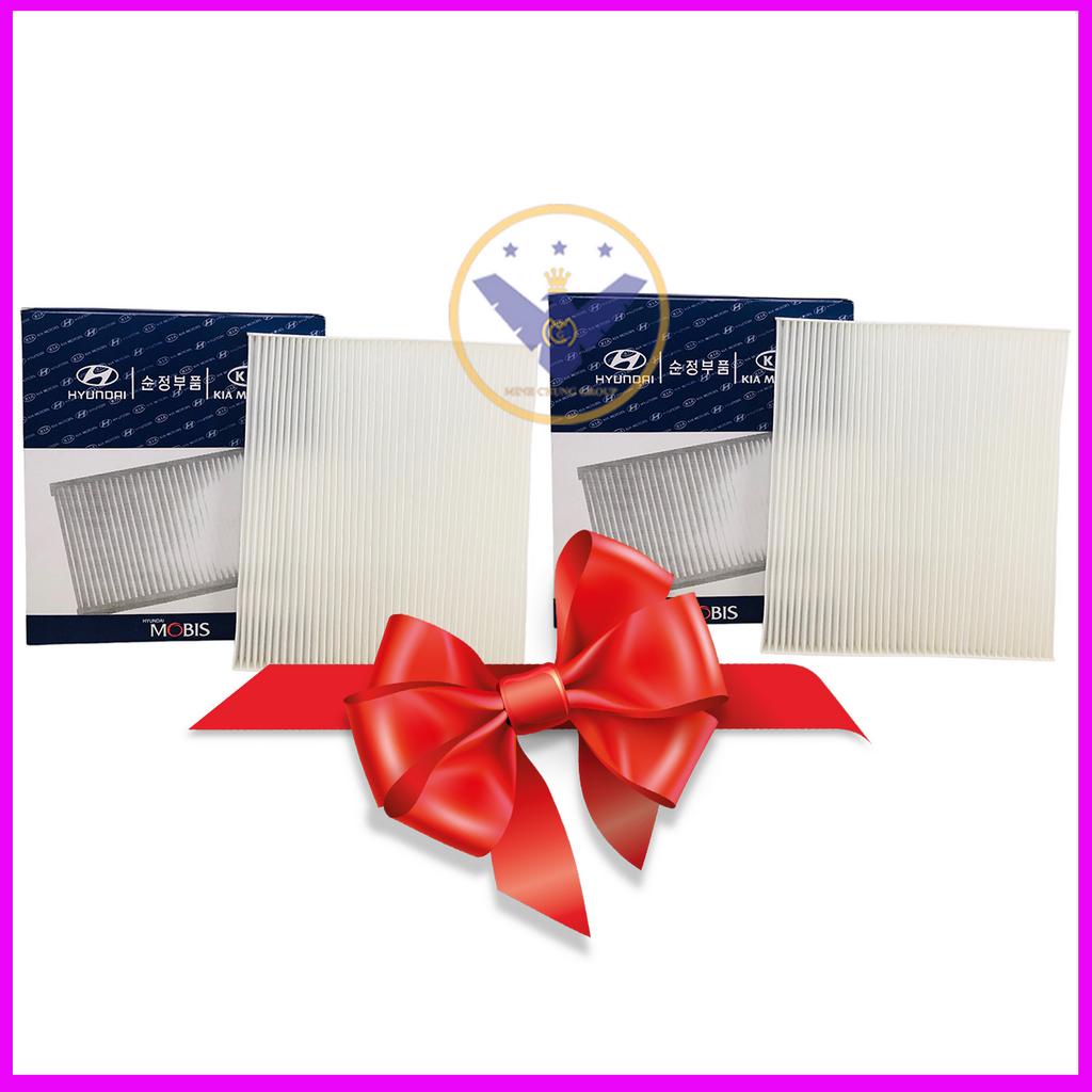 Combo 2 Lọc gió điều hòa Santafe , Sedona, Cerato 2.0, Optima, Sonata, Carnival, Azera  -mã  97133-2W000(Trắng)