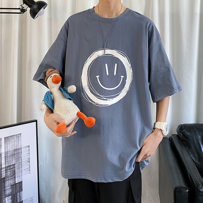 Áo thun tay ngắn dáng rộng họa tiết hoạt hình thời trang mùa hè Hàn Quốc cho nam và nữ size S-8Xl