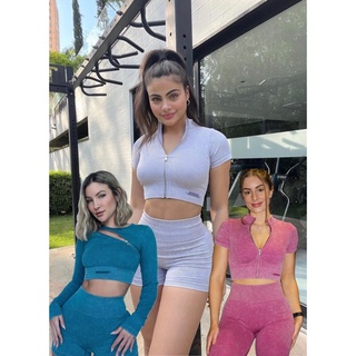 Đồ tập gym nữ botee ACCE [croptop,tay dài] (Tách lẻ bán)(2 mẫu áo)