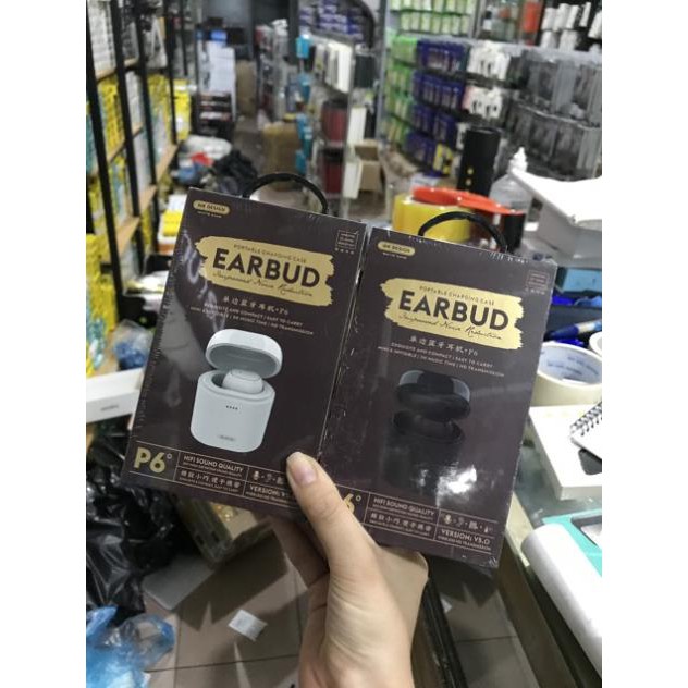 Tai nghe bluetooth lèm dock sạc từ WK P6