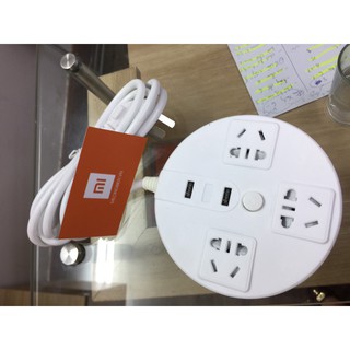 Ổ cắm 3 chân 2 USB đa năng