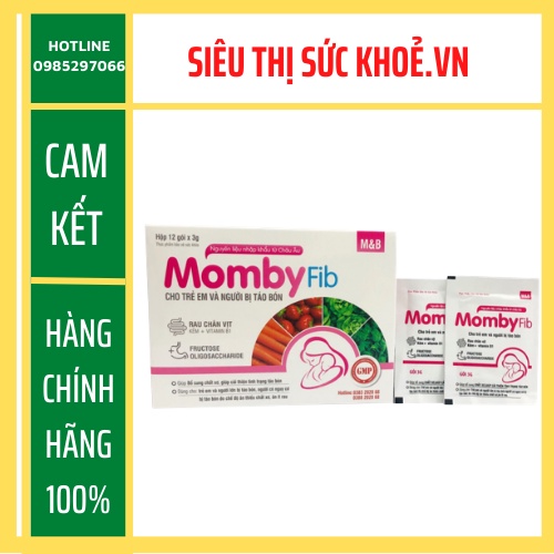 🍀🍀 Cốm MOMBYFIB Hồng - Cốm vi sinh MOMBY FIB Hồng chống táo bón cho mẹ và bé