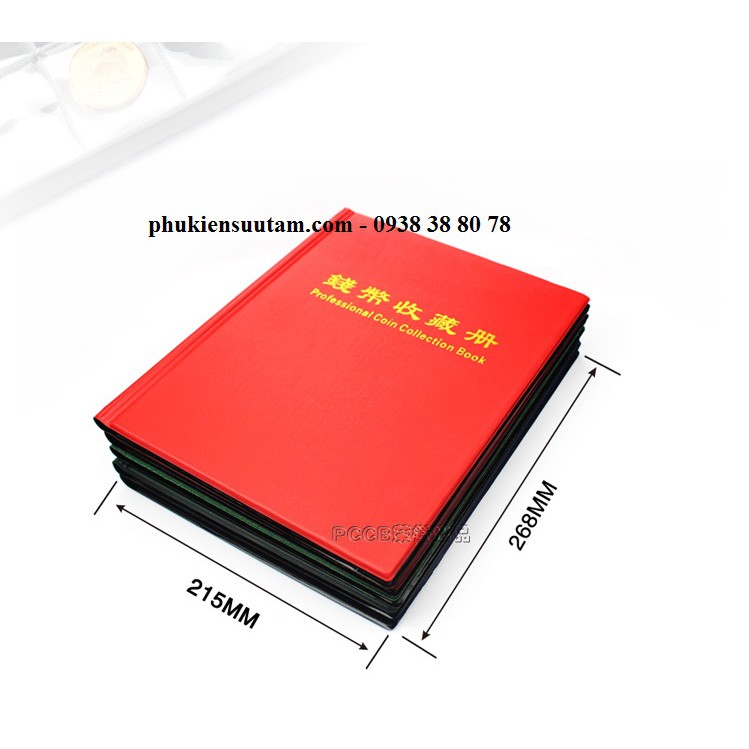 [HÀNG CÓ SẴN] Album Đựng Tiền Xu 420 Ngăn Cố Định Giá Rẻ PCCB - ABDTX420