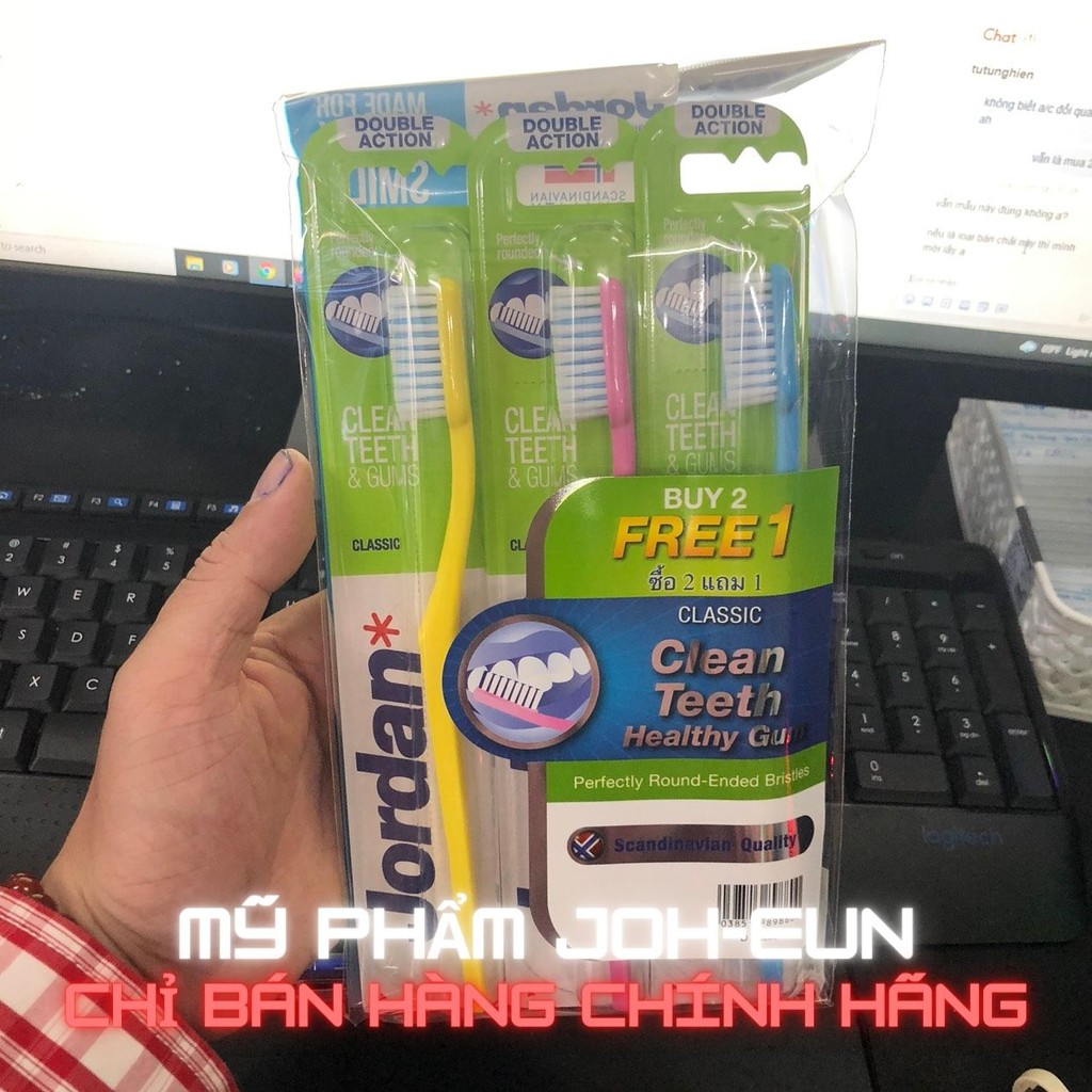 Bàn chải Jordan 2 tặng 1