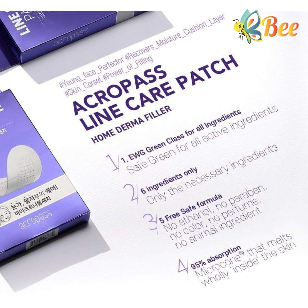 Miếng dán Cải thiện nếp nhăn AcroPass Line Care Patch (4 patches)