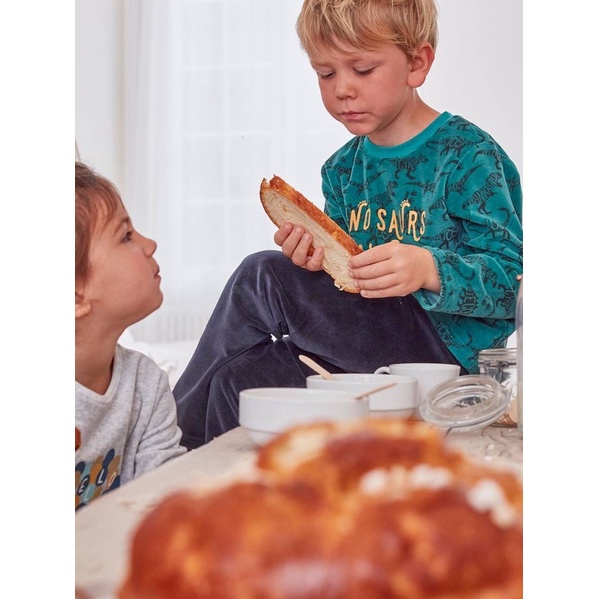 Bộ Nhung Bé Trai In Hình Verbaudet