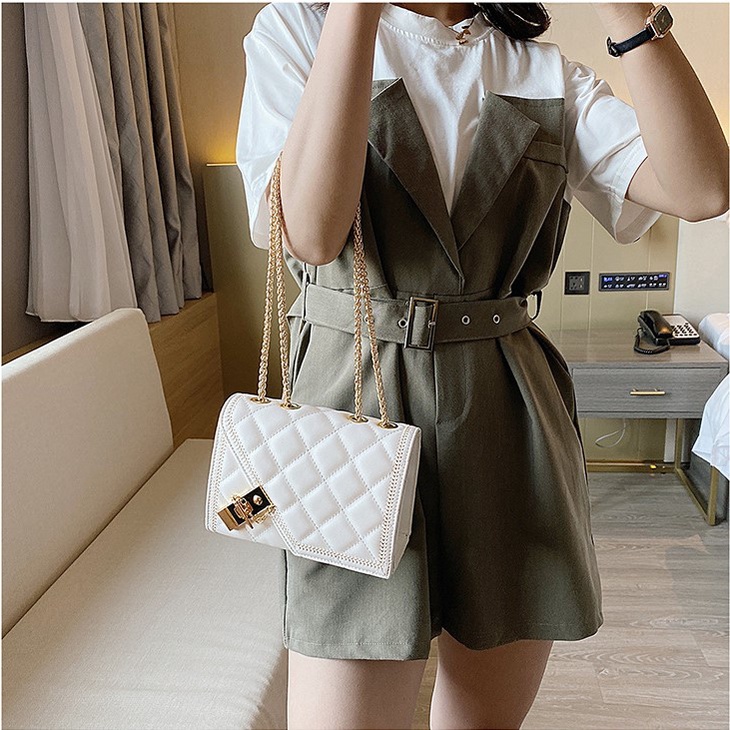 Túi xách nữ khóa xỏ dây xích đặc chống trộm cướp phong cách Hàn Quốc Capucha T28