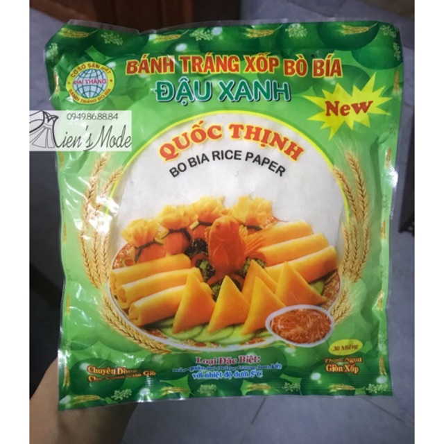 Bánh tráng Đậu Xanh (Bò Bía)