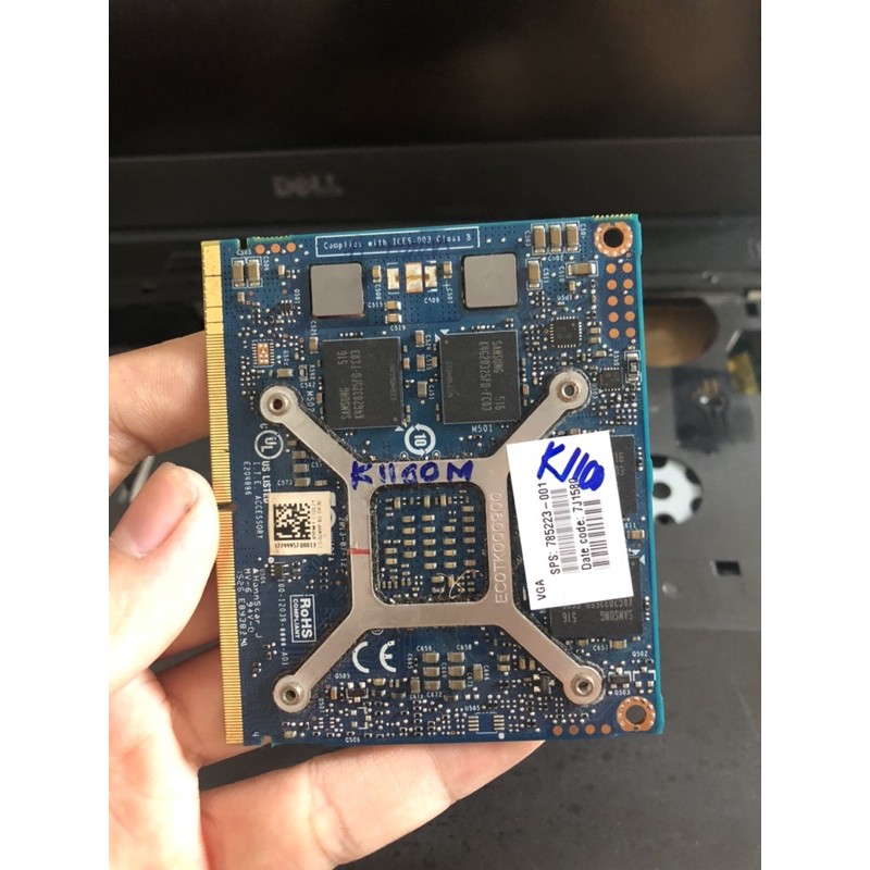Card màn hình NVIDIA Quadro K1100M lắp cho laptop Dell M4600, M4800, HP 8570W, Thinkpad W540, W541