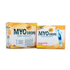 Tép tra mắt vô trùng Myodrops 0.01% hộp 20 ống hỗ trợ mắt cận thị