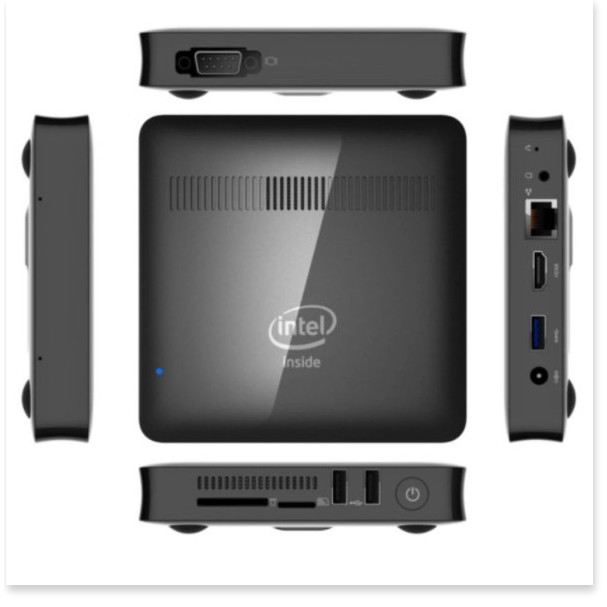 🌟 Máy tính để bàn mini Intel Trail Quad Core Z8350 Windows 10 Home