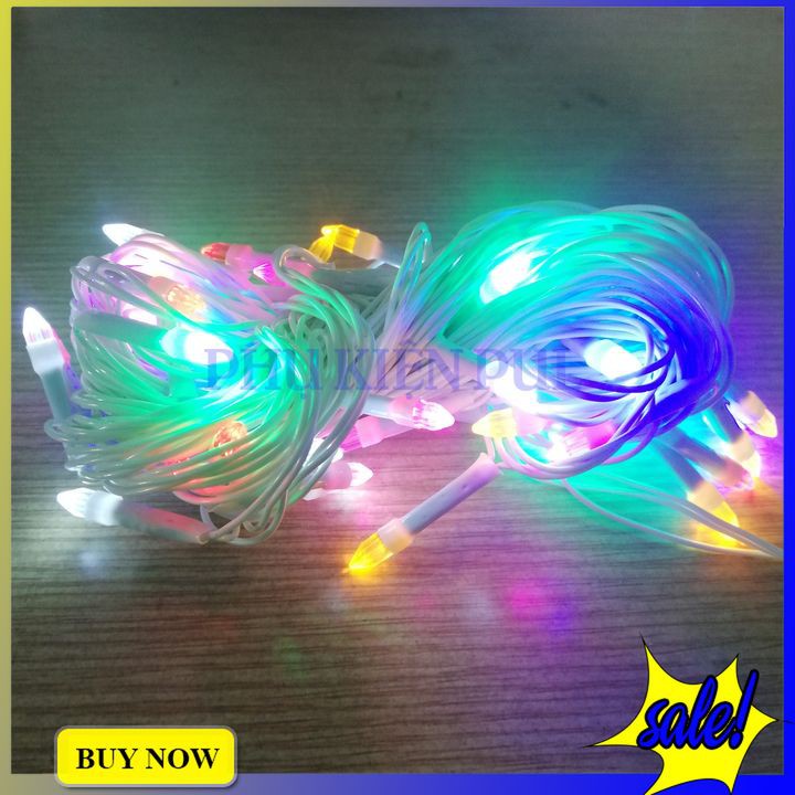 Dây đèn led trang trí phòng ngủ phòng khách ngoài trời trang trí cây thông noel decor phòng 8m siêu đẹp