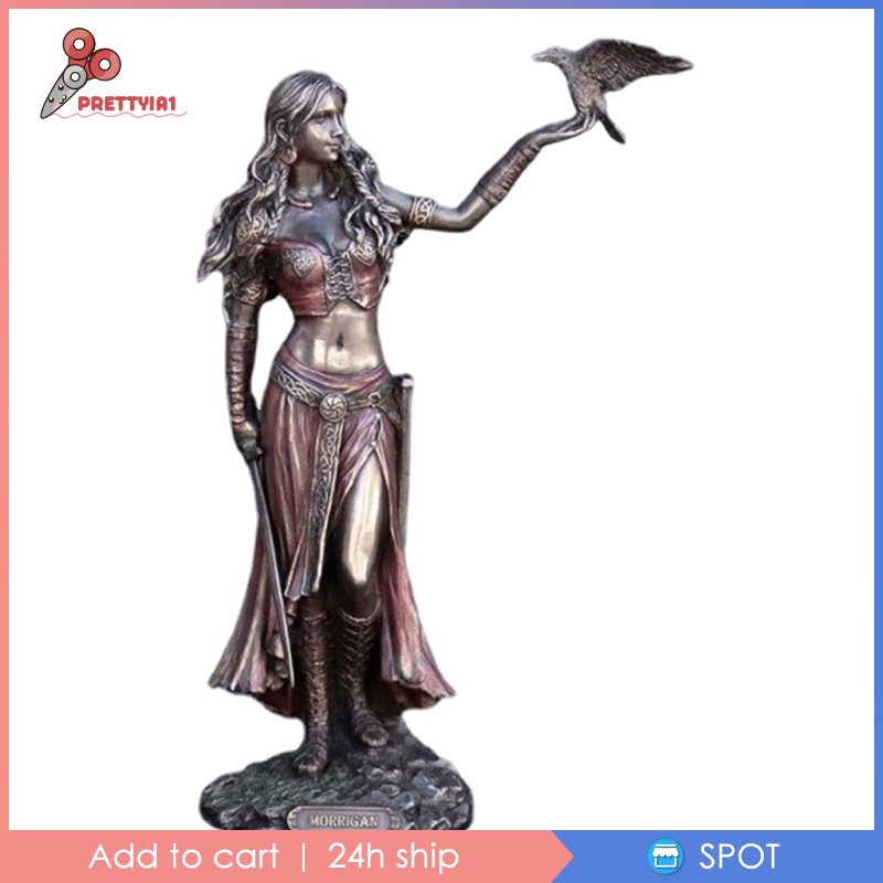 Tượng Nữ Thần Chiến Binh Celtic Bằng Nhựa Resin Dùng Trang Trí Nhà Cửa