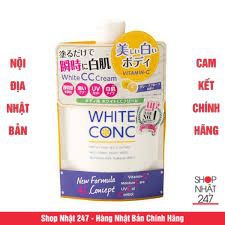 Kem dưỡng trắng da toàn thân ban ngày White ConC White CC Cream 200g