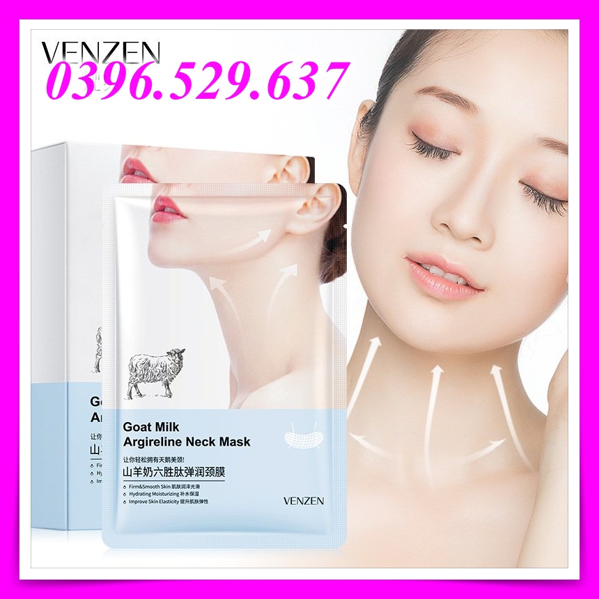 [ Giá Tôt ] Mặt Nạ Venzen Cấp Ẩm Mịn Màng Làm Trắng Da Chăm Sóc Da Vùng Cổ