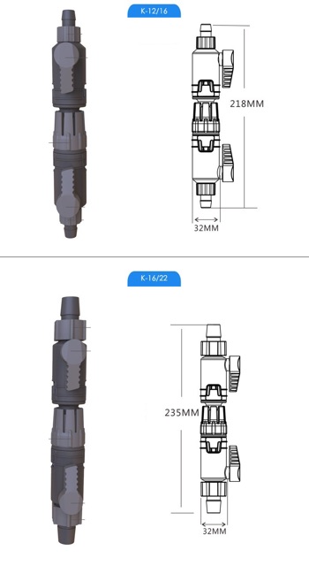 KHÓA ỐNG NƯỚC  QUANVEE dành cho ống lọc 12mm và 16mm