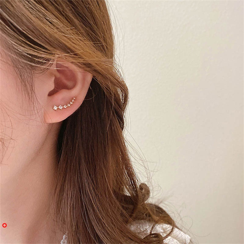 Đôi khuyên tai hình ngôi sao đính đá thời trang cho nữ