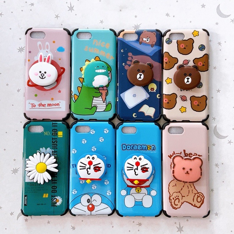Ốp lưng Idm Hàn Quốc kèm pop Oppo F9/Realme 2 pro/A5s/A7/A12/A1k/Realme C2/Oppo A15/Oppo A15s