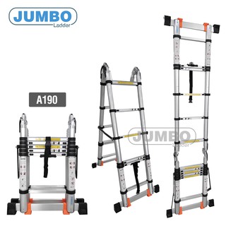 Thang nhôm rút chữ a jumbo a190