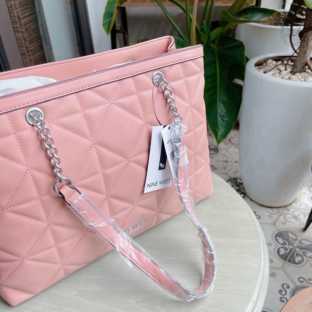 Nine West - Túi Nine West Tirrana Satchel - màu hồng đất