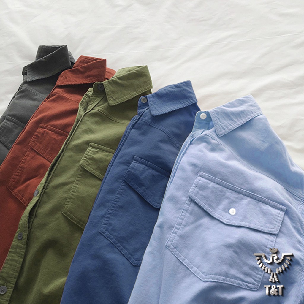 Áo sơ mi nam dài tay cổ bẻ kiểu dáng hàn quốc chất kaki bền đẹp SM402 | BigBuy360 - bigbuy360.vn