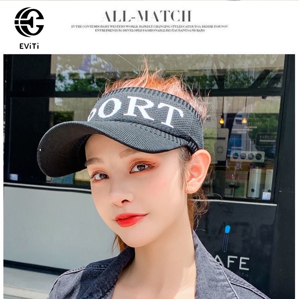 Mũ lưỡi trai nửa đầu SPORT - Nón kết thể thao thời trang - Phù hợp cho các bạn nữ đi chơi, tập thể dục, đi biển