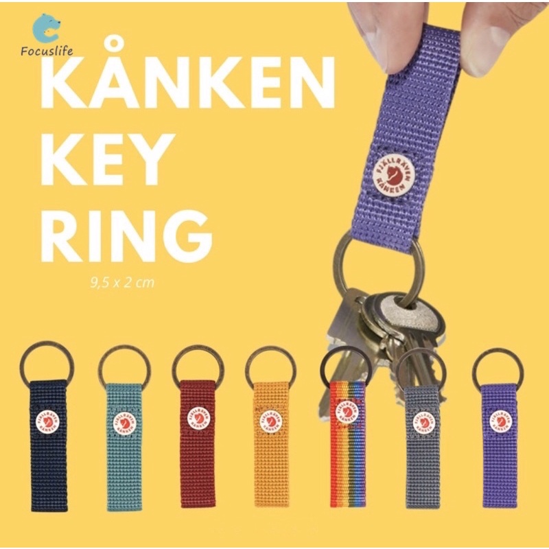 KanKen Keyring Móc khoá balo Kanken cầu vồng