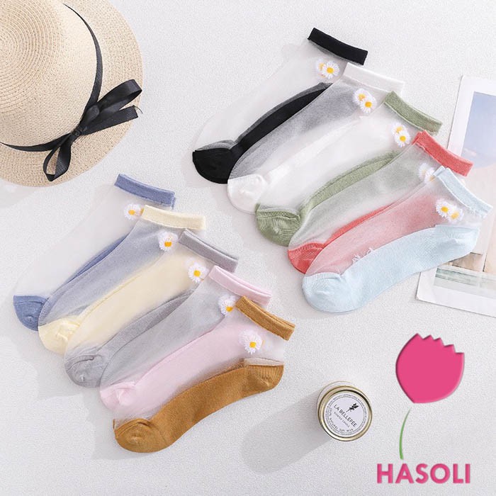 Tất Vớ Nữ Lưới Hoa Cúc Hàn Quốc Siêu Xinh PK23