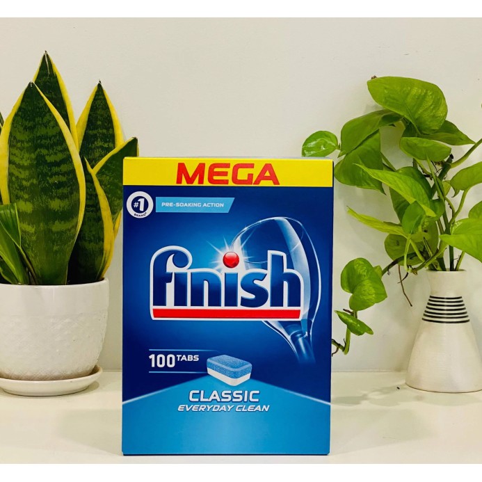 Combo Viên rửa bát Finish classic 110V + Muối Finish 1.2kg + Nước làm bóng bát Finish 750ml - HANOIMART