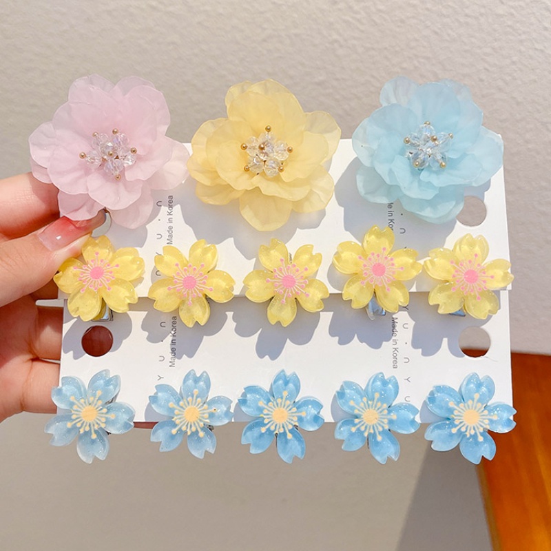 Bộ 5 Kẹp Tóc Hình Hoa Anh Đào Dễ Thương Cho Nữ