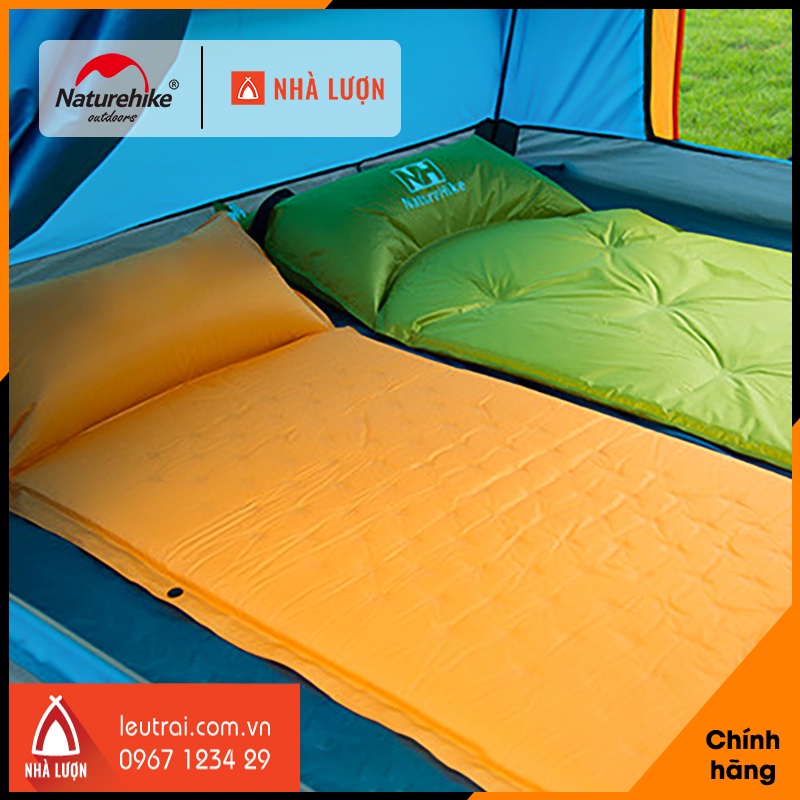 Đệm đơn tự bơm hơi kèm gối Naturehike NH15Q002-D