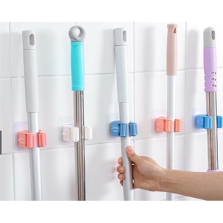 Móc Kẹp Chổi Dán Tường nhiều màu