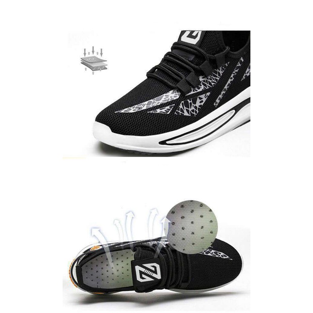 Giày Sneaker Nam, Vải Mềm Ôm Chân Họa Tiết Cực Ngầu, Đế Cao Su Đi Siêu Êm G174